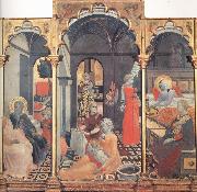 The Osservanza Master The Birth of the Virgin,with other Scenes of her Life Fra Filippo Lippi